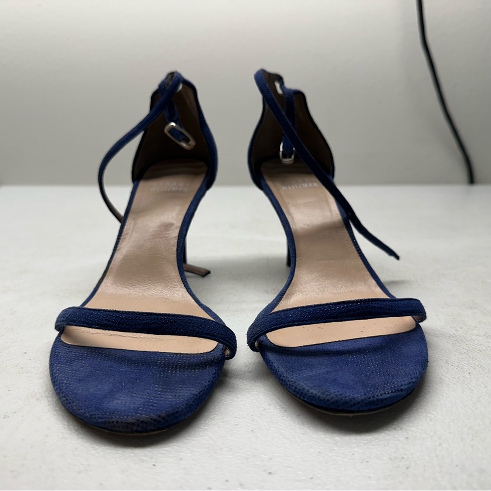 Stuart Weitzman Nudist Heel Sandals, 6.5